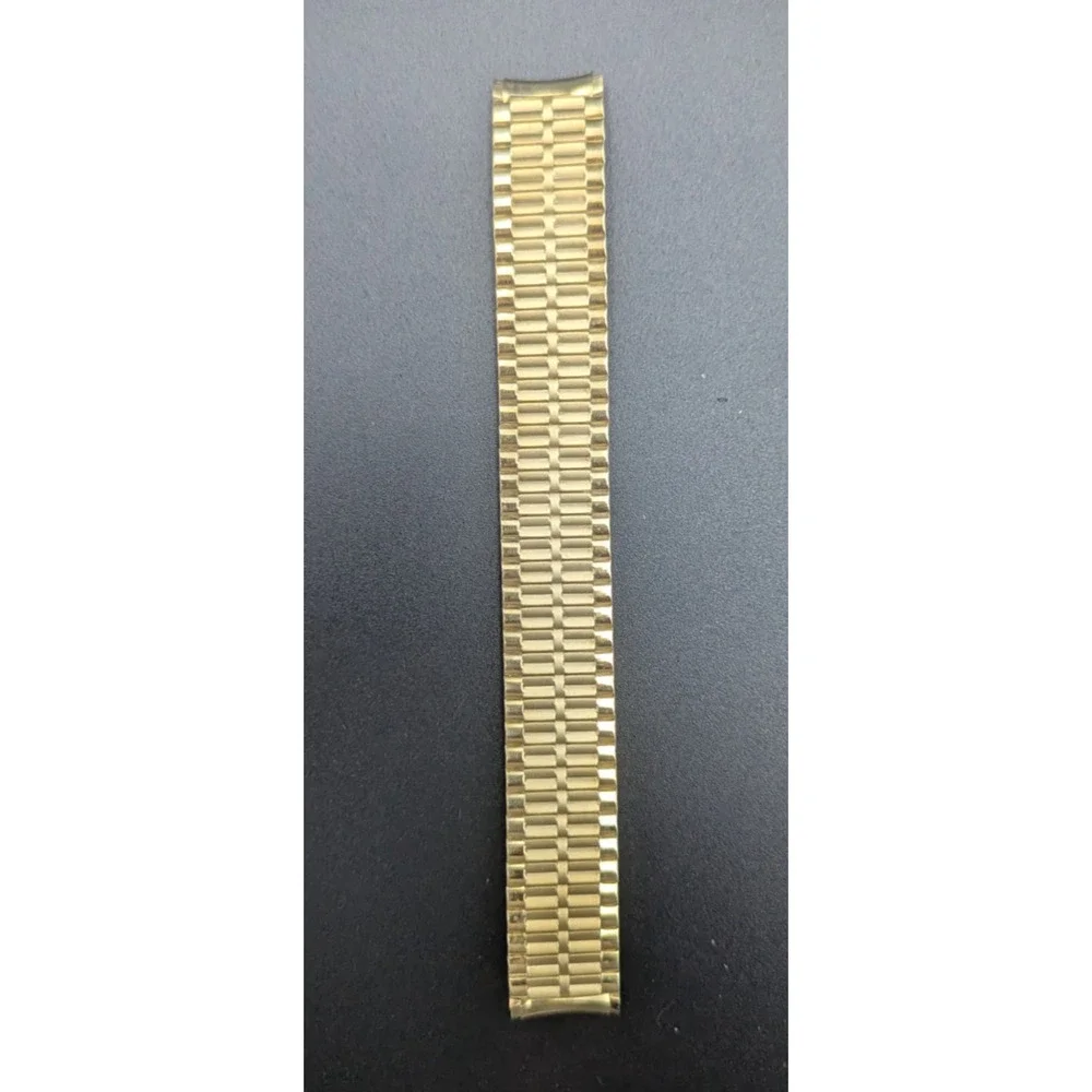Speidel Gold Twist O Flex Stainless Steel Mens Watch Band
